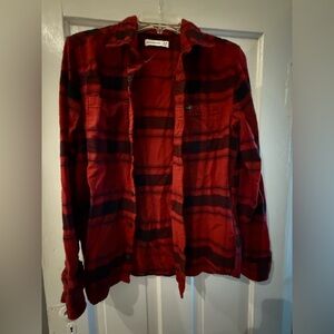 Abercrombie boys flannel shirt